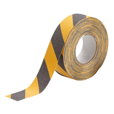 TAPE ANTI-SKID 2 IN X 60 FT BLACK YELLOW - Floor Tape